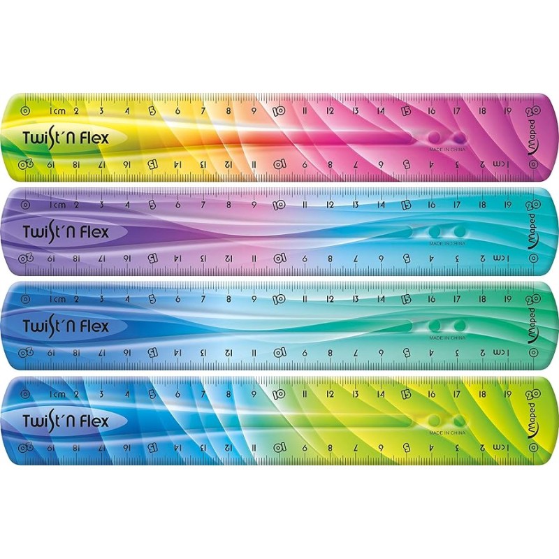 Regla Cm Twistn Flex Colores Surtidos